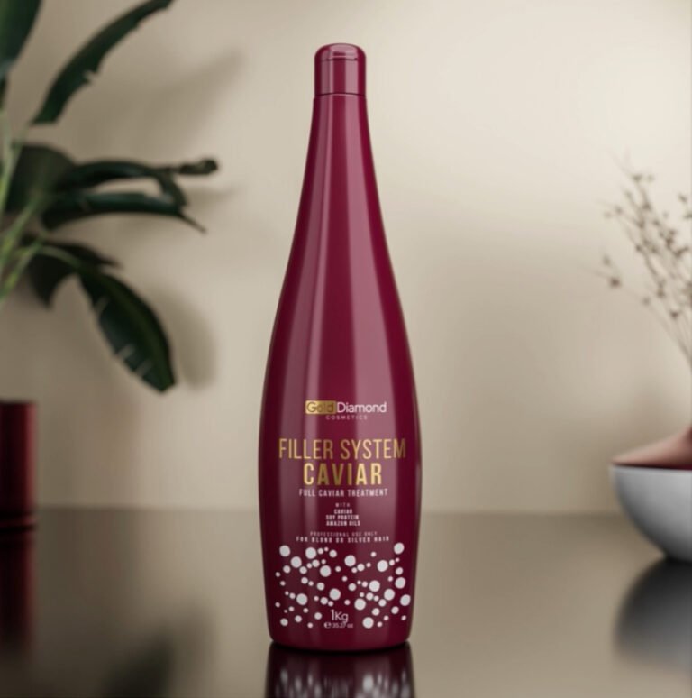 Gold Diamond Filler System Caviar – Masque Réparateur Intensif pour Cheveux 1L | Caviar & Protéine de Soja pour Cheveux Blonds et Argentés