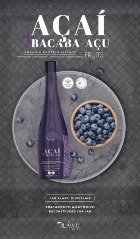 DLAVU Açaí + Bacaba-Açu Organic Protein Lissage 1L – Amazonian Hair Reconstruction Treatment | NgParfumerie.com