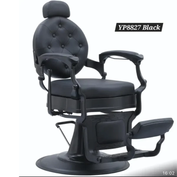 Fauteuil de Barbier YP8827 Noir – Confort, Élégance & Robustesse Professionnelle ngparfumerie maroc